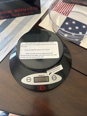 Black Digital Bowl Scale with LCD Display - Unbranded